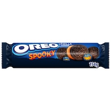 Oreo Spooky Vanilla Flavour Chocolate Sandwich Biscuits 154g