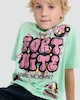 image 1 of Fortnite Pure Cotton Graphic T-Shirt in Green