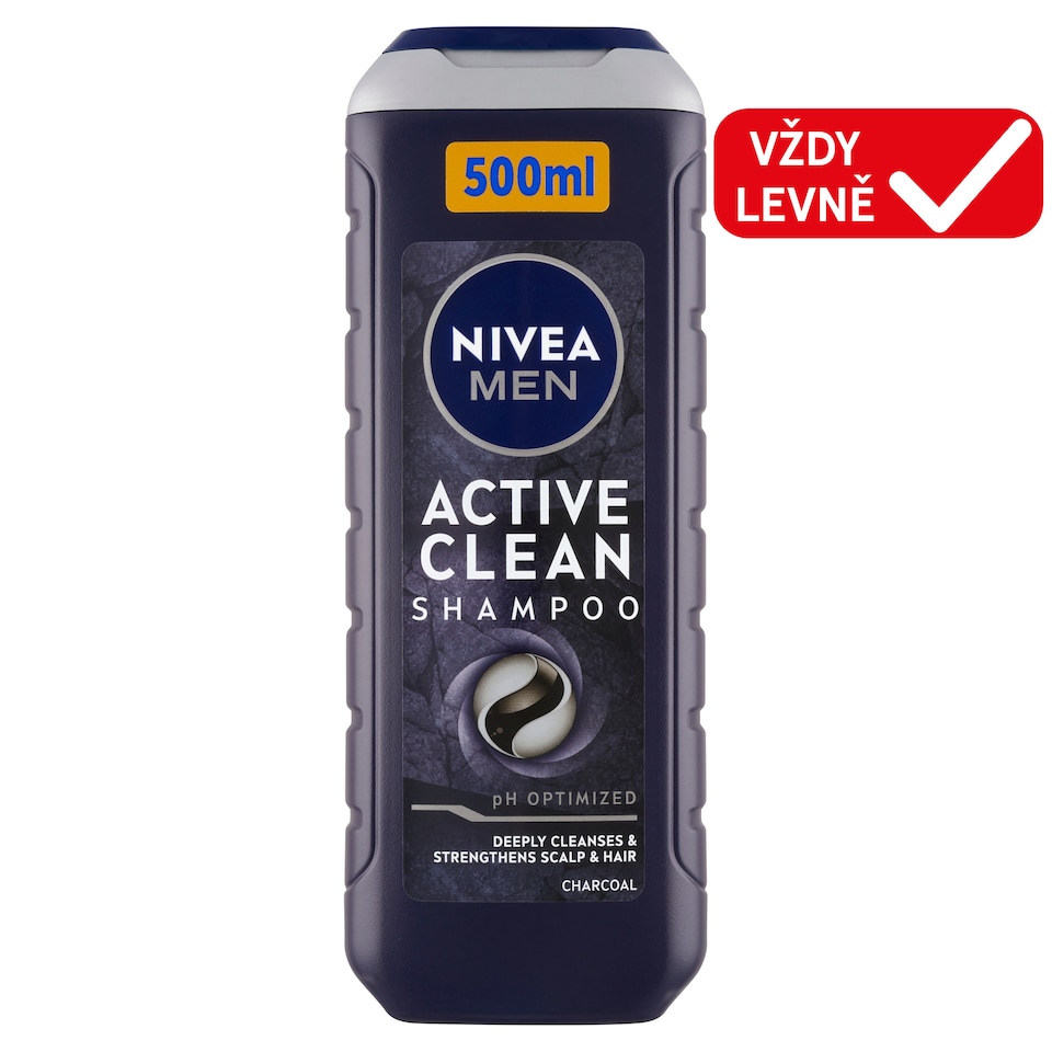 Obrázek 1 pro produkt Nivea Men Active Clean Šampon pro muže 500ml