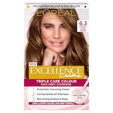 L'Oreal Paris Excellence Creme 6.30 Natural Light Golden Brown Permanent Hair Dye