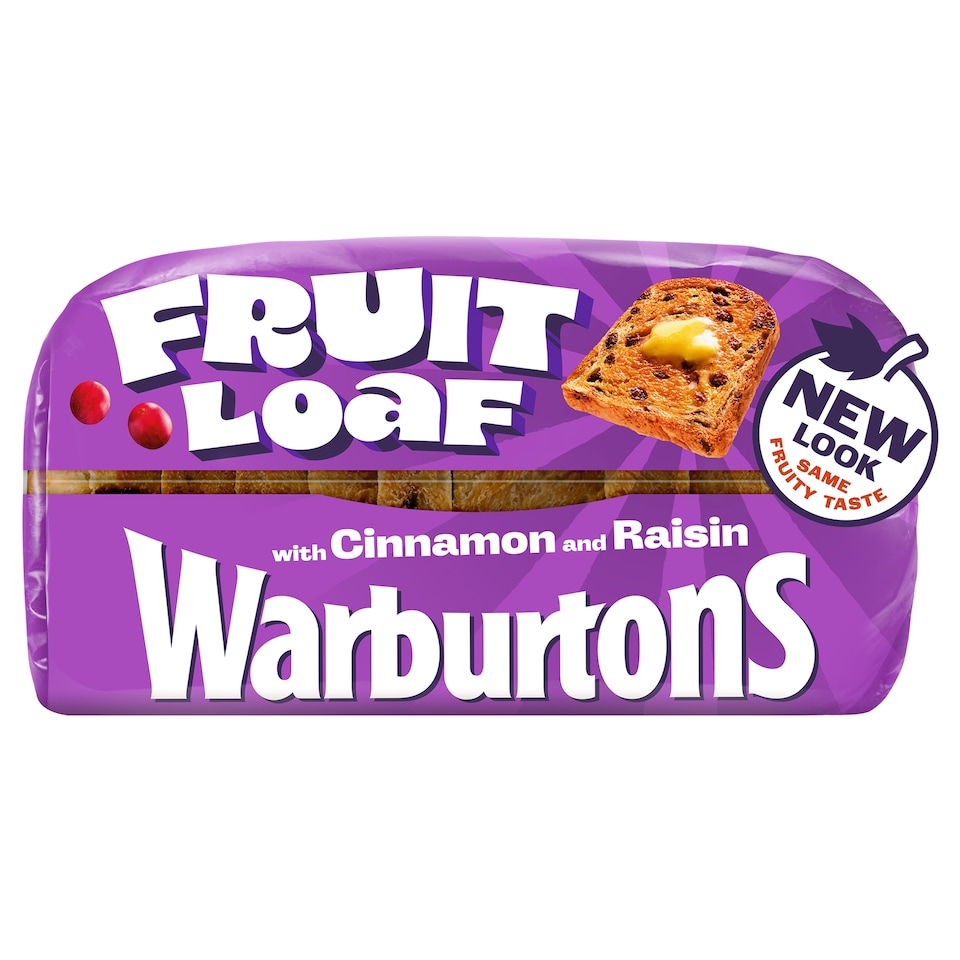image 1 of Warburtons Fruit Loaf With Cinnamon & Raisin 400G