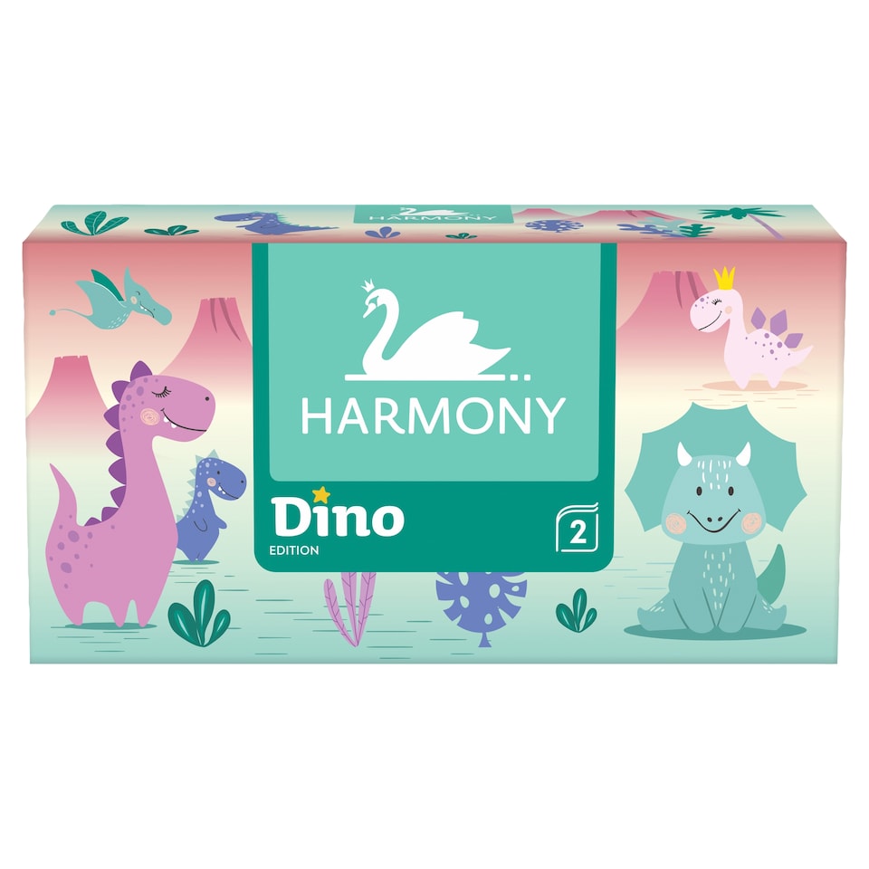 Harmony Dino kozmetické utierky 2 vrstvy 150 ks