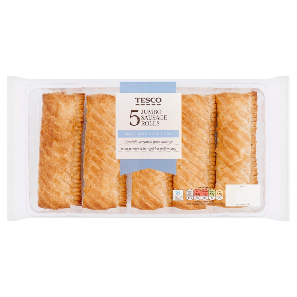 Tesco 5 Jumbo Sausage Rolls 400G