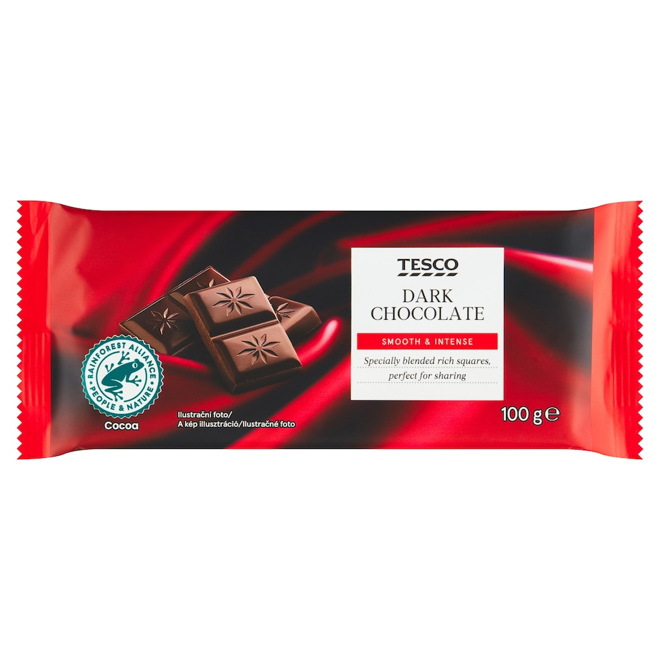 Tesco Horká čokoláda 100 g