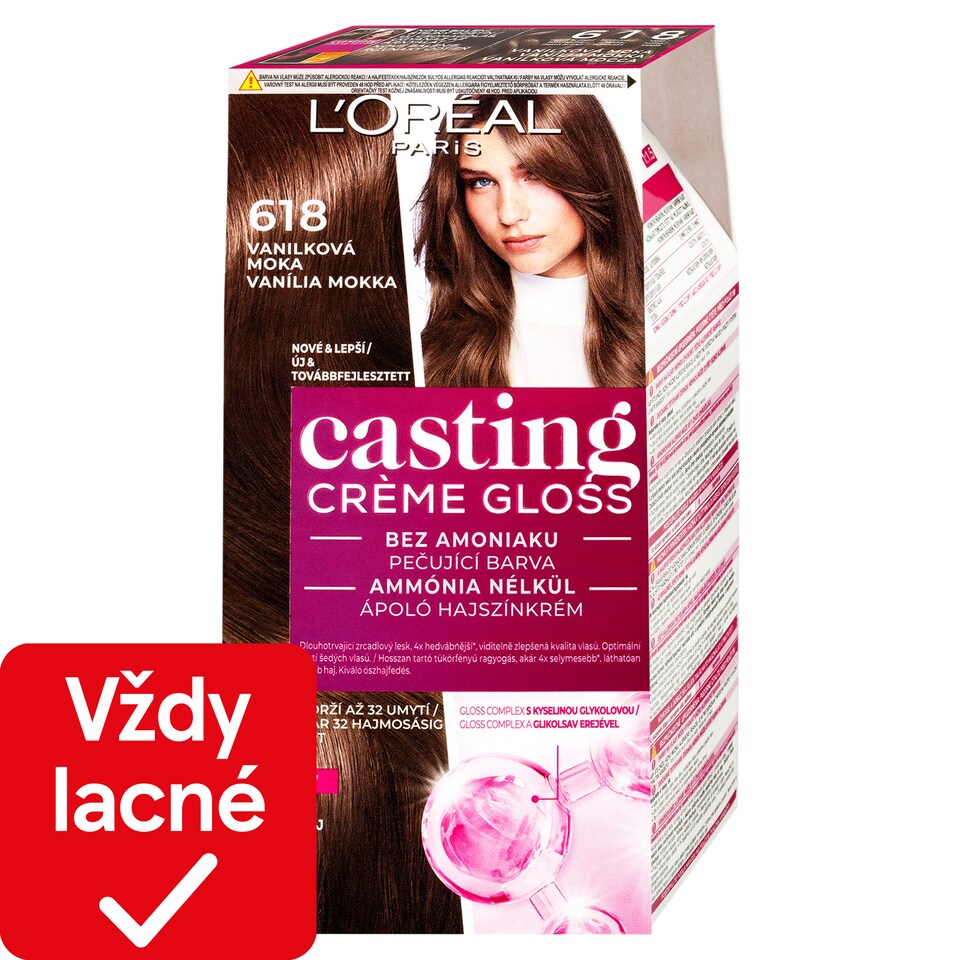 obrázok 1 z L'Oréal Paris Casting Creme Gloss farba na vlasy 618 vanilková mokka