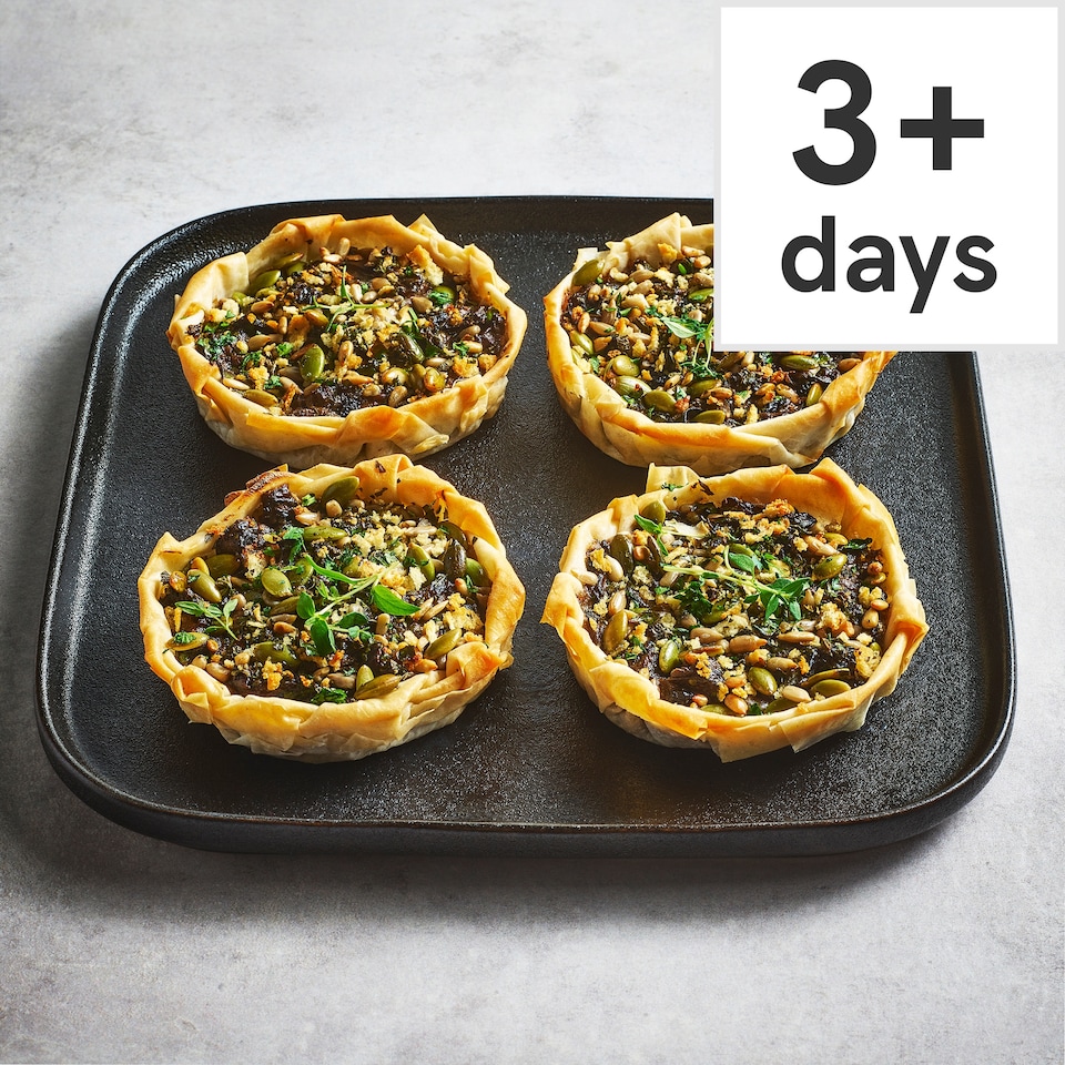 2. Tesco Finest Four Mushroom & Truffle Tarts 560g (Serves 4)