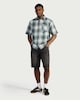 image 2 of RDA Pure Cotton Check Short Sleeve Shirt in Blue