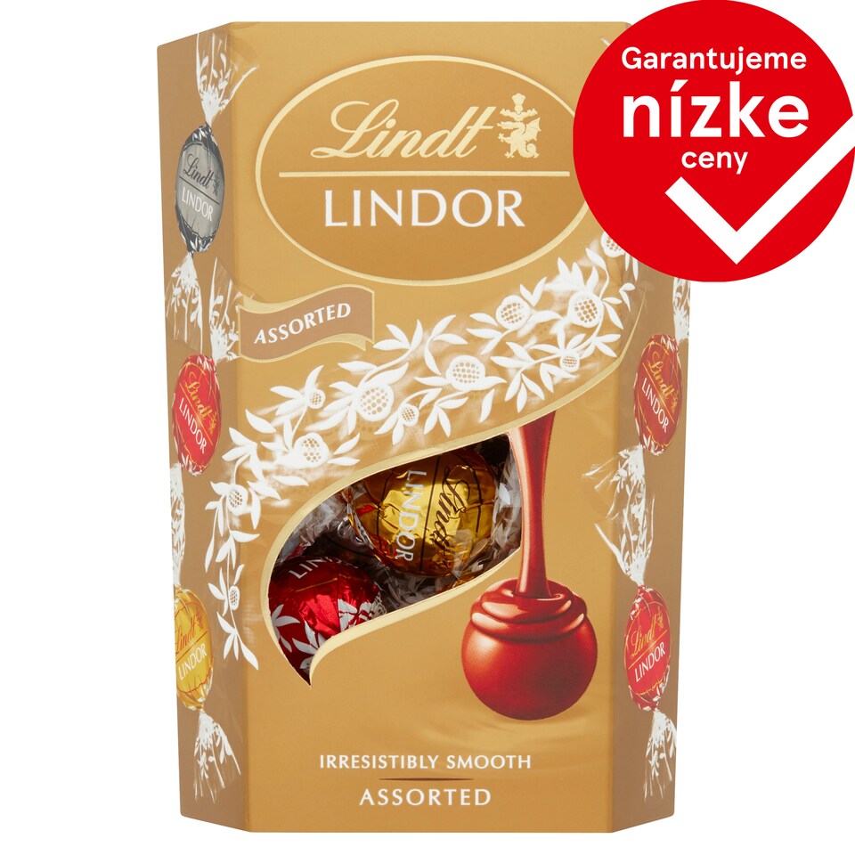 image 1 of Lindt Lindor Mixture of Milk, White and Extra Dark Chocolate 200 g