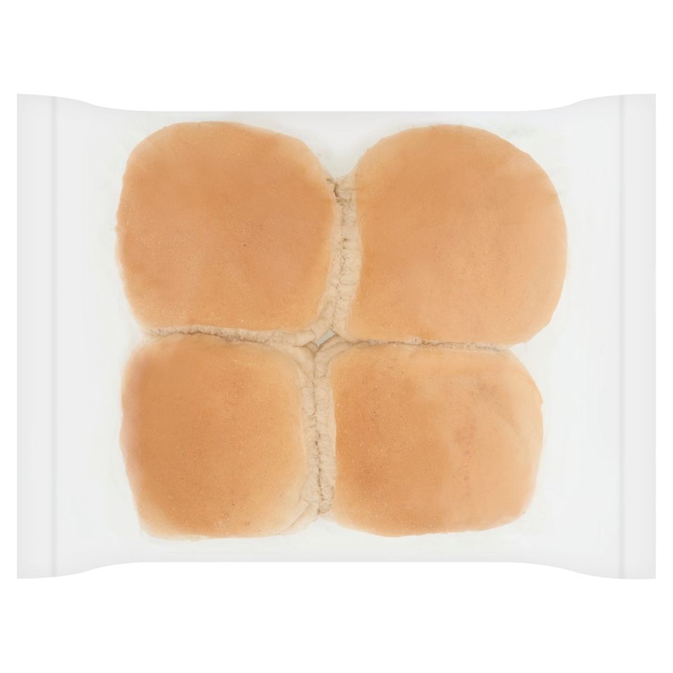 image 1 of Tesco White Large Baps 4 Pack