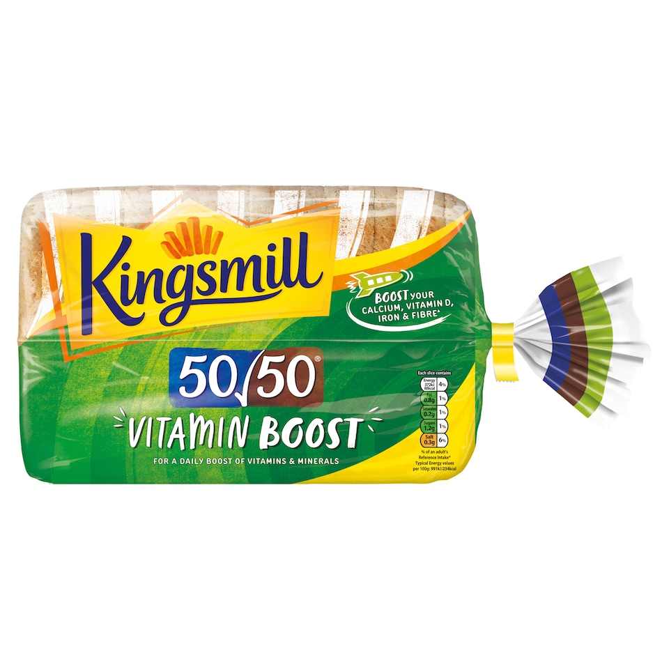 Kingsmill 50/50 Vitamin Boost Loaf 750G