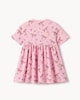 image 2 of F&F Girls' Pure Cotton Unicorn Print Short Sleeved Dress in Multi Pink