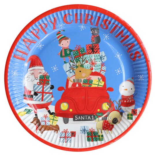 T. Xmas Chilli Plate 23cm 8 PK