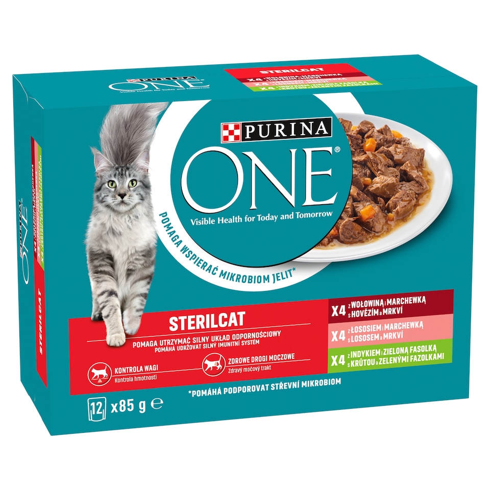 Purina One Sterilcat teljes értékű állateledel felnőtt macskák számára 12 x 85 g  1. kép