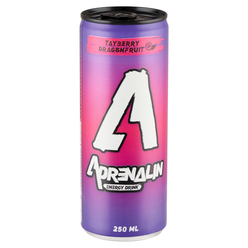 Adrenalin Tayberry-Dragonfruit Flavoured Carbonated Energy Drink 250 ml