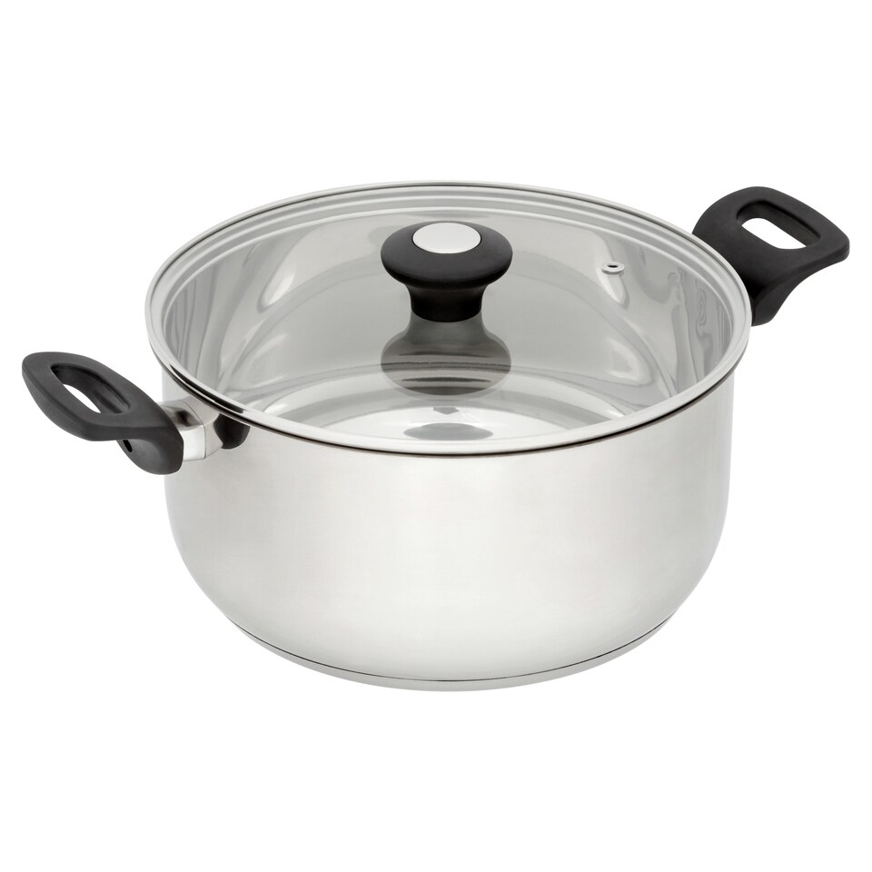Tesco Stainless Steel Stock Pot 24Cm