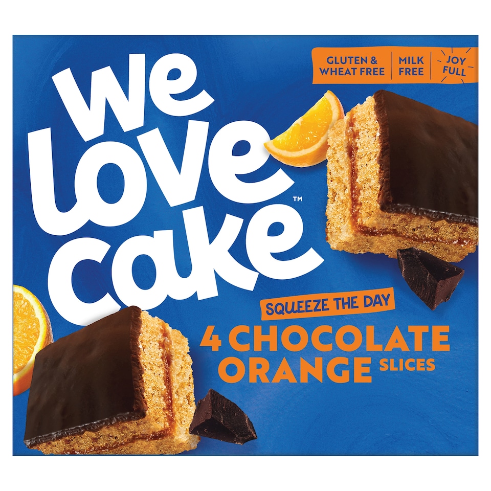 We Love Cake Free From Chocolate Orange Slices 4 pack 132g