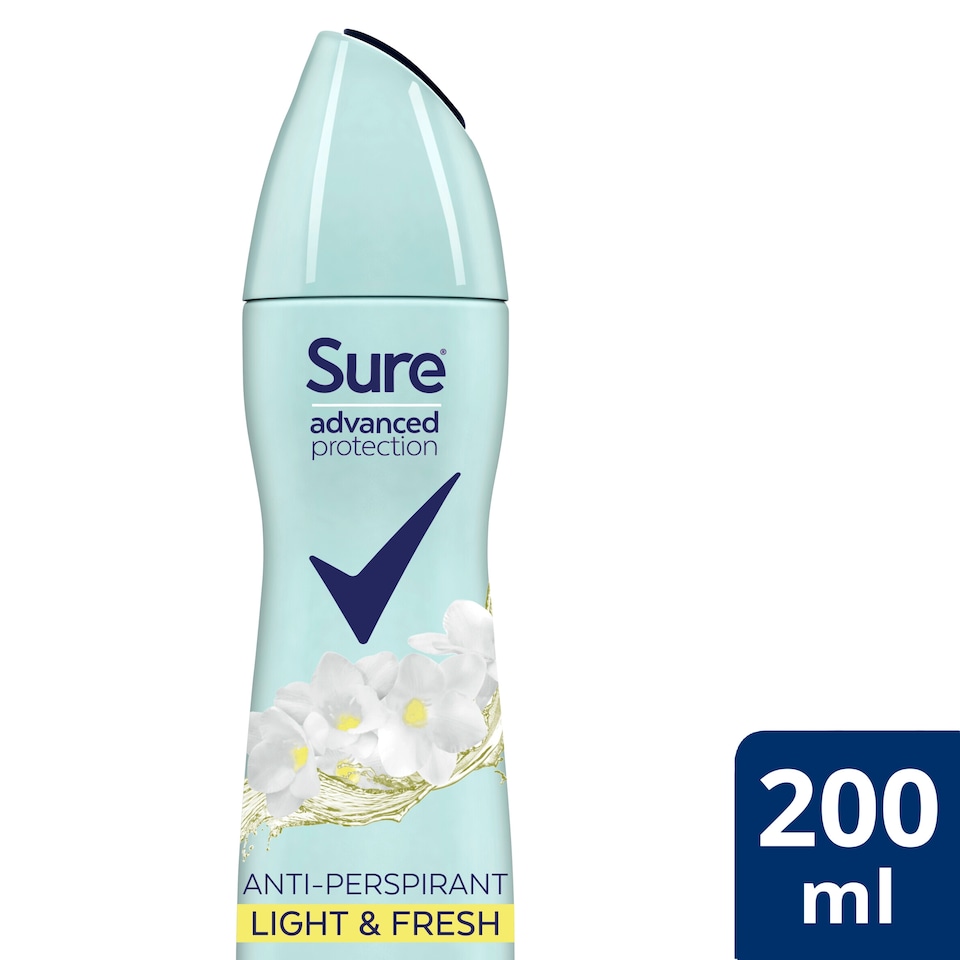 image 1 of Sure Advanced Protection Light And Fresh 72Hr Antiperspirant Deodorant 200Ml
