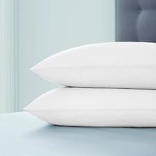 SILENTNIGHT WHITE SUPERSOFT HOUSEWIFE PILLOWCASE PAIR