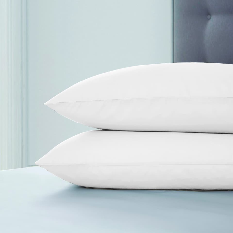 SILENTNIGHT WHITE SUPERSOFT HOUSEWIFE PILLOWCASE PAIR