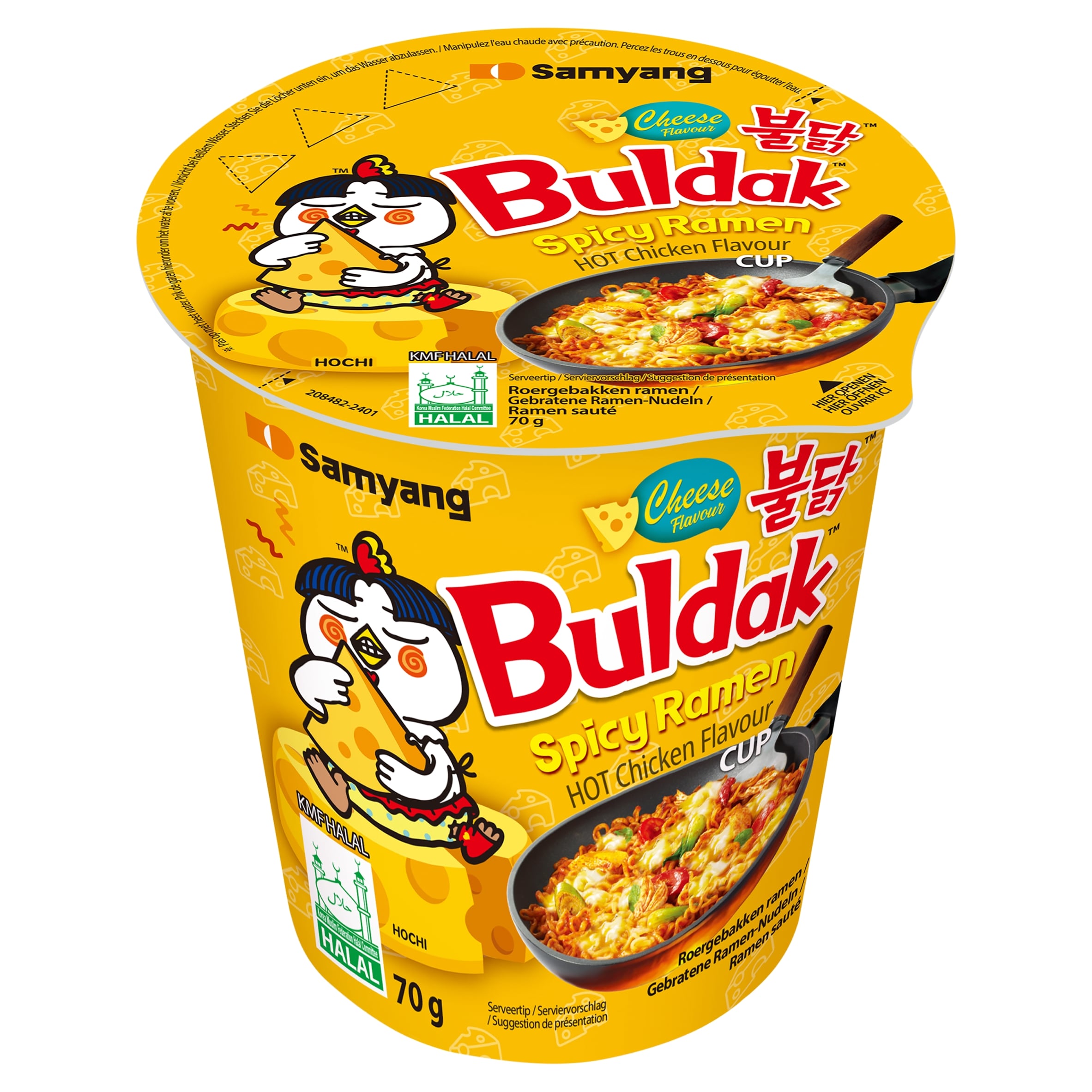 SAMYANG CHEESE BULDAK HOT CHICKEN FLAVOUR RAMEN CUP 70G