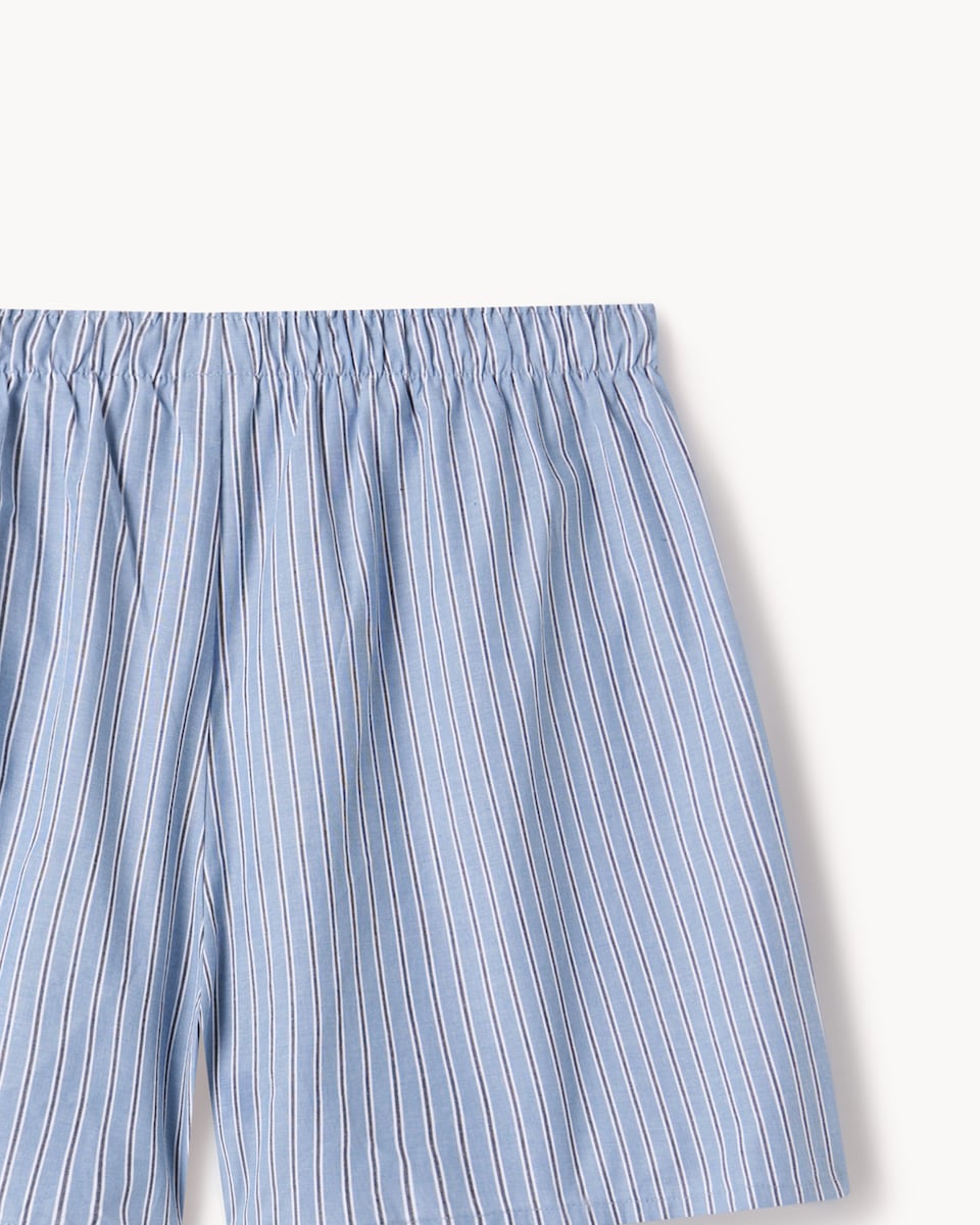 image 1 of F&F 3-Pack Pure Cotton Striped Woven Boxers in Multi