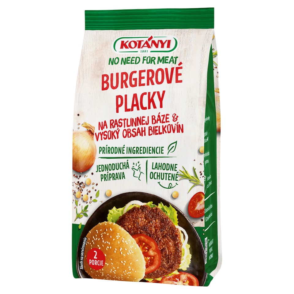 Kotányi No Need For Meat Burgerové placky 100 g