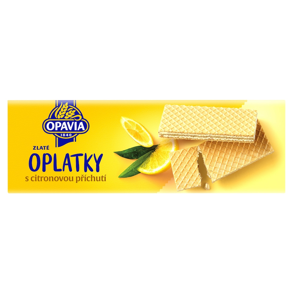 Opavia Oplatky Zlaté citronová příchuť 146g