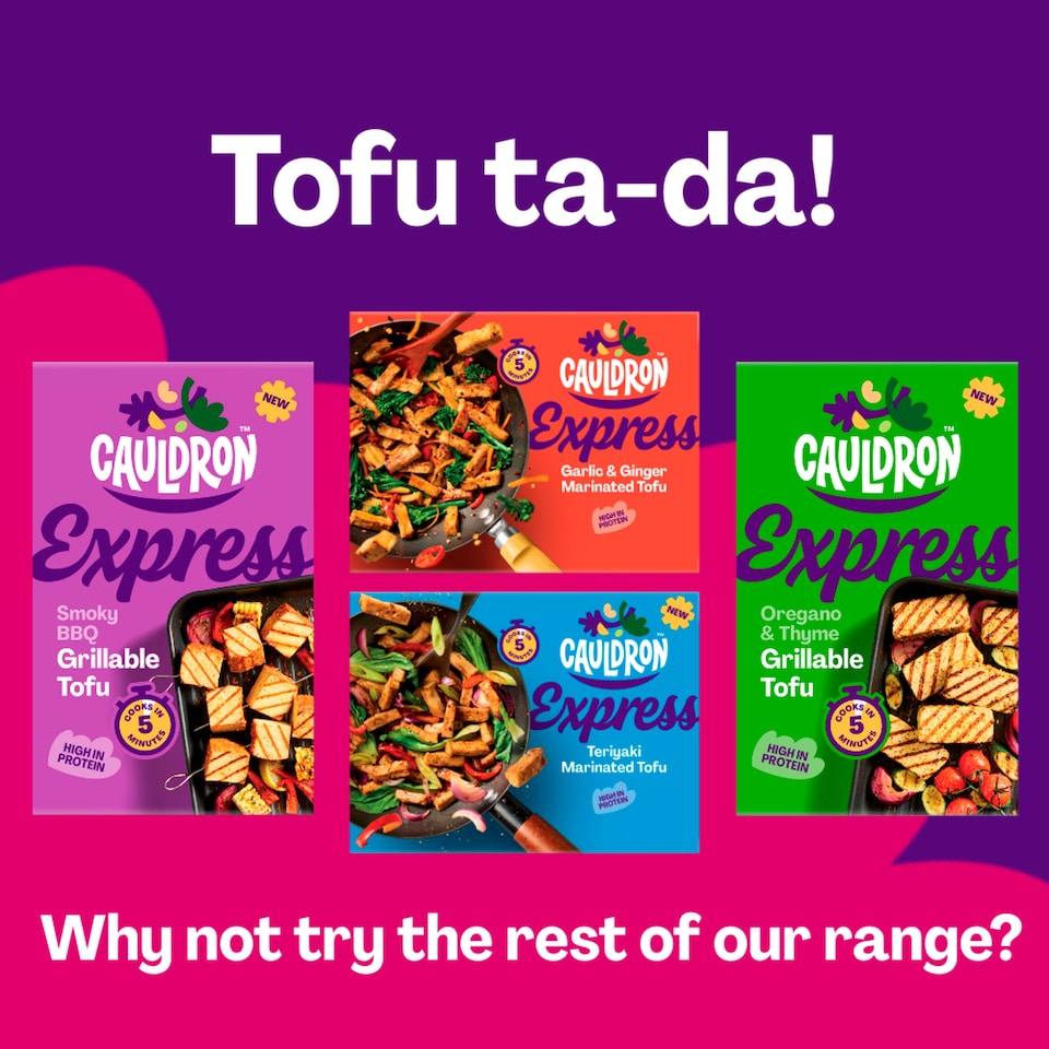 image 1 of Cauldron Express Teriyaki Organic Tofu Pieces 160g