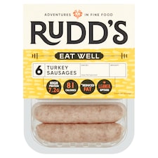 Rudd's 6 Turkey Sausages 240G