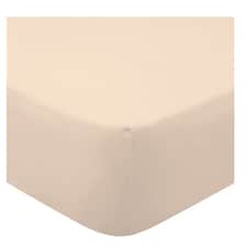 F&F Home Bedding Supersoft Natural Fitted Sheet Single