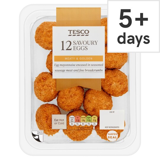 Tesco 12 Mini Savoury Eggs 216G Tesco Groceries