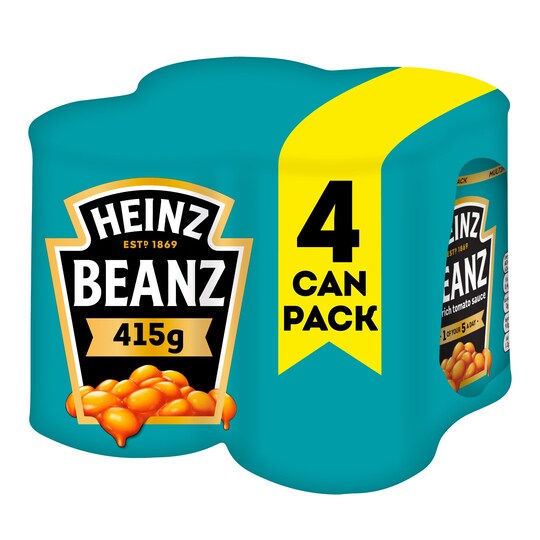 Heinz Baked Beans In Tomato Sauce 4X415g Tesco Groceries
