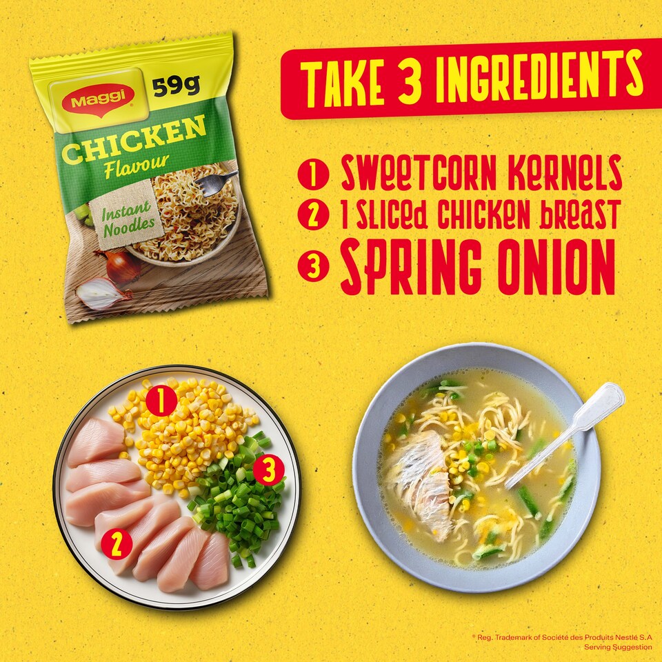 image 1 of Maggie 3 Minute Noodles Chicken 59G