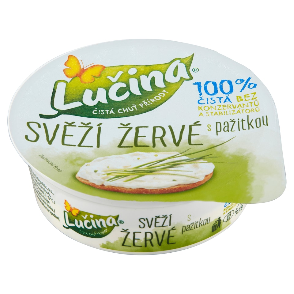 Lučina Fresh Cream Cheese with Chives 80 g