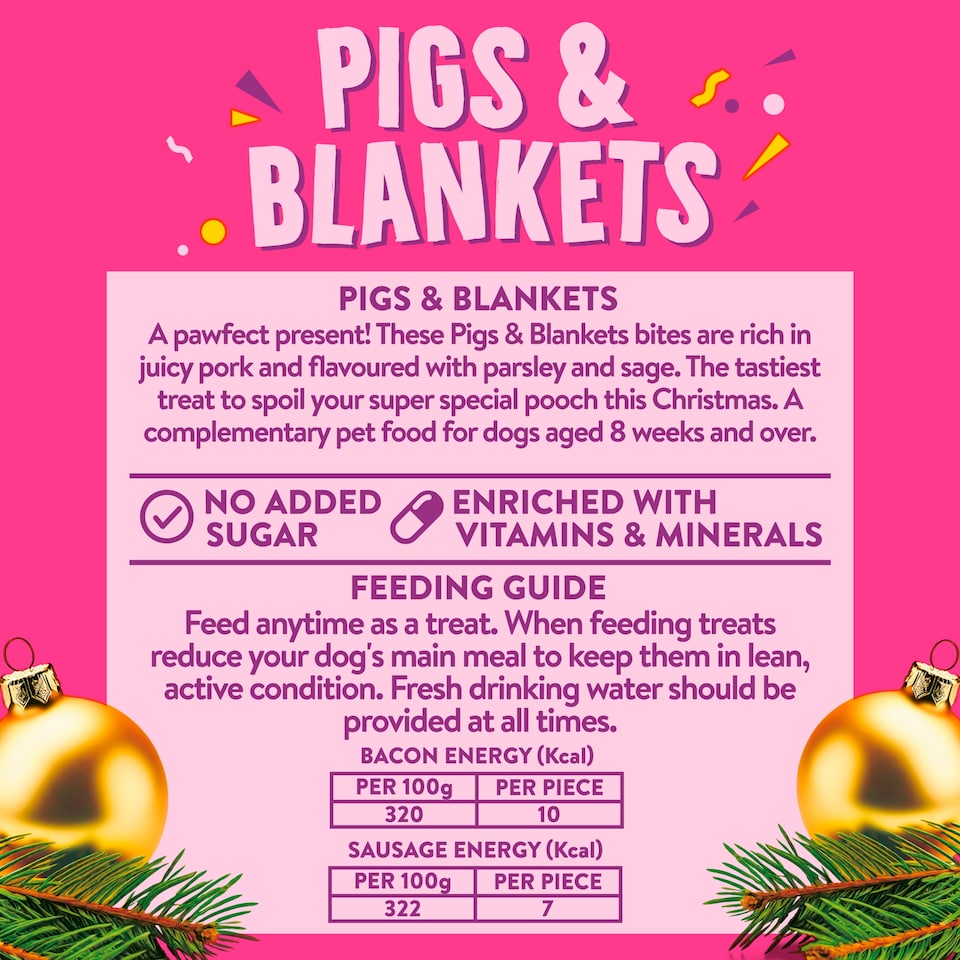 image 1 of Wagg Pig & Blankets Juicy Pork with Parsley & Sage 100g