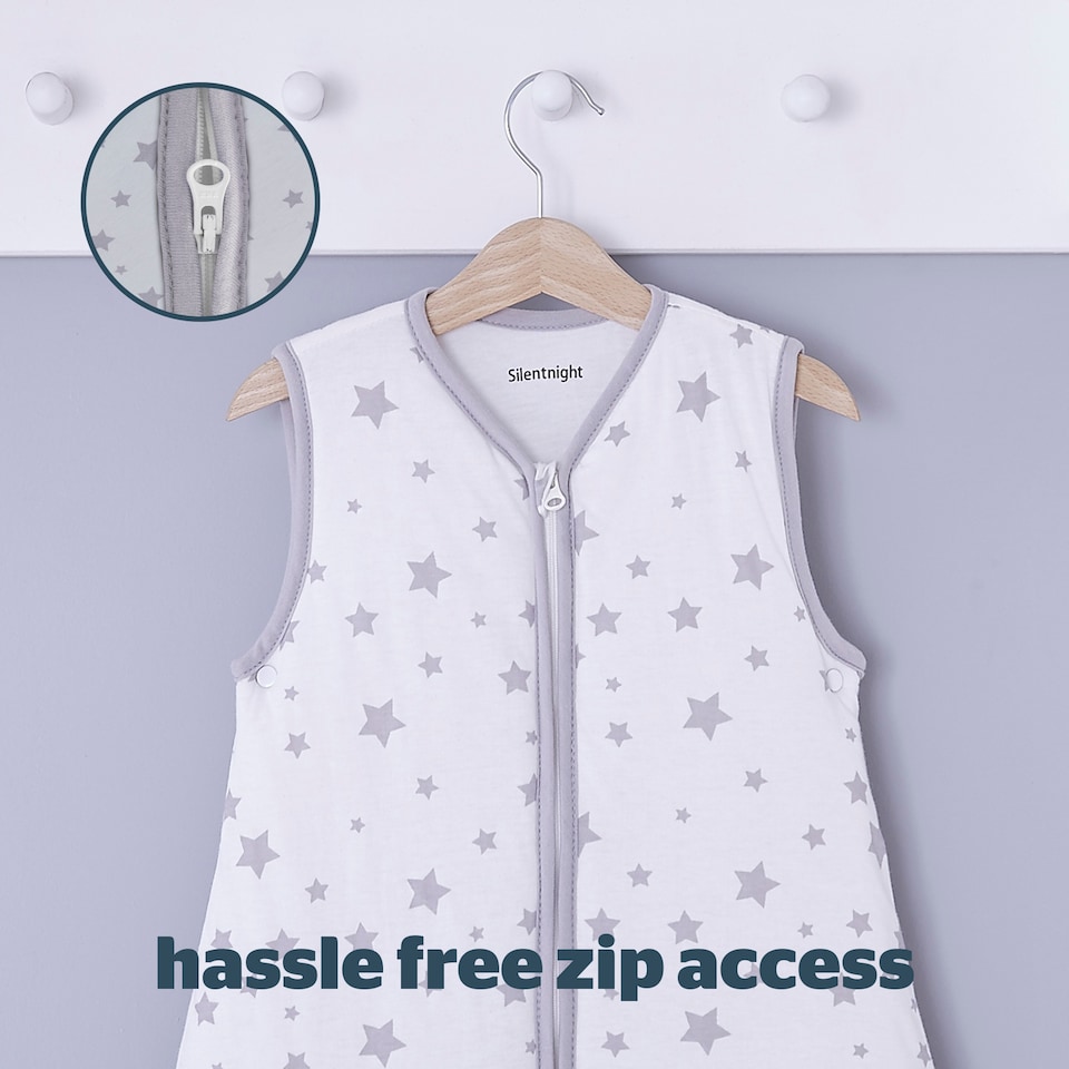 image 1 of Silent Night 2.5T Sleeping Bag Grey 6-18Mths