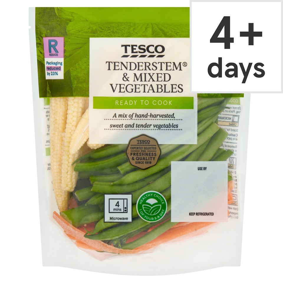 image 1 of Tesco Tenderstem & Mixed Vegetables 160G