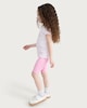 image 3 of F&F Girls 3-Pack Cotton Rich Lettuce Hem T-Shirts in Multi Pink