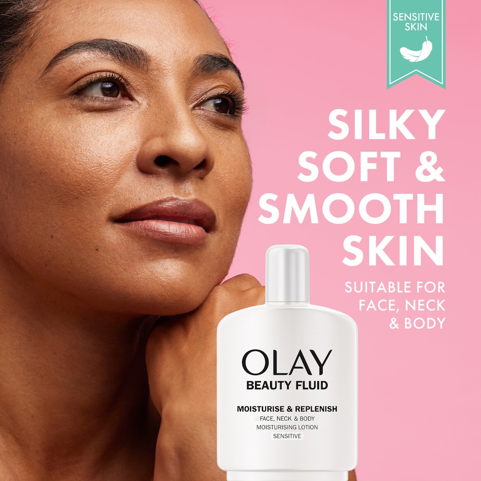 image 1 of Olay Beauty Fluid Sensitive Skin Moisturiser 200Ml