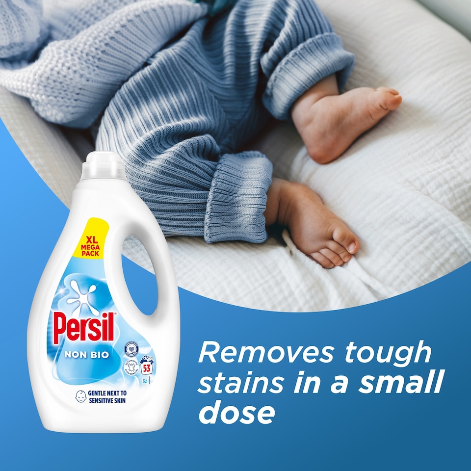 image 1 of Persil Non Bio Laundry Washing Liquid Detergent 53 Washes 1431ml