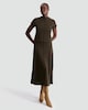 image 2 of F&F High Neck Short Sleeved Co-ord Top with Cotton in Olive