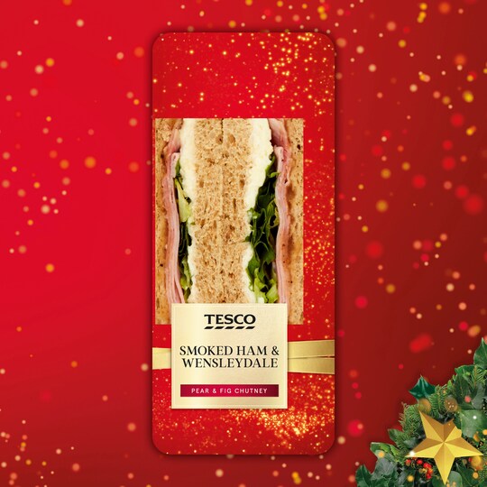 Tesco Smoked Ham & Wensleydale Sandwich Tesco Groceries