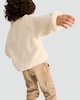 image 3 of F&F Boys Fleece Button Placket Jacket in Cream