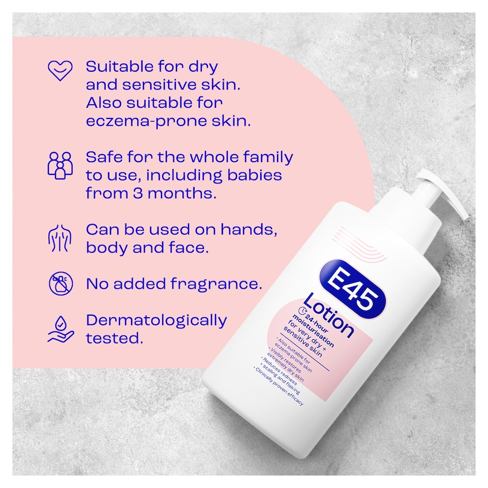 image 1 of E45 Moisturising Lotion 500Ml