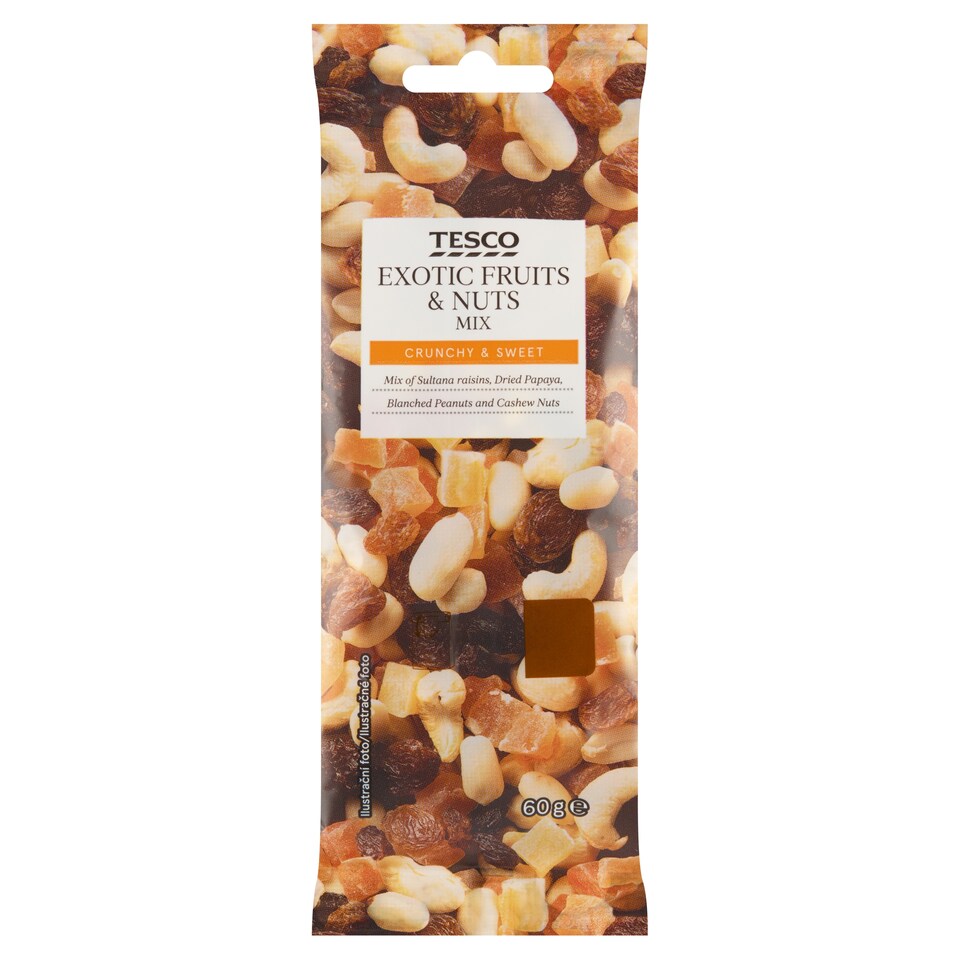 Tesco Exotic Fruits & Nuts Mix 60 g