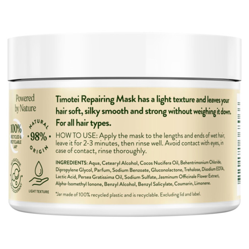 image 1 of Timotei Rpairng Hair Mask Avoc And Jasmine 300Ml