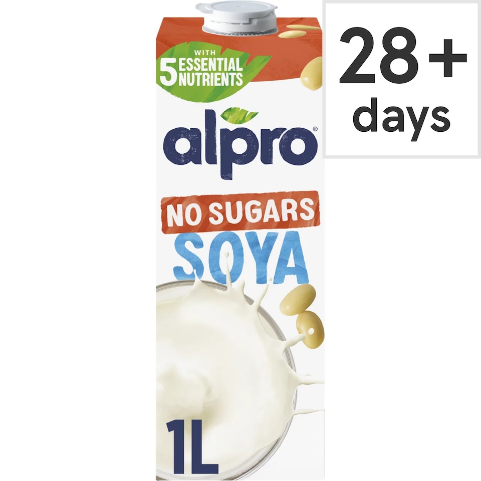 image 1 of Alpro Soya No Sugar Long Life Dairy Free Drink 1L