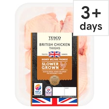 Tesco Slower Grown Chicken Thighs 600g