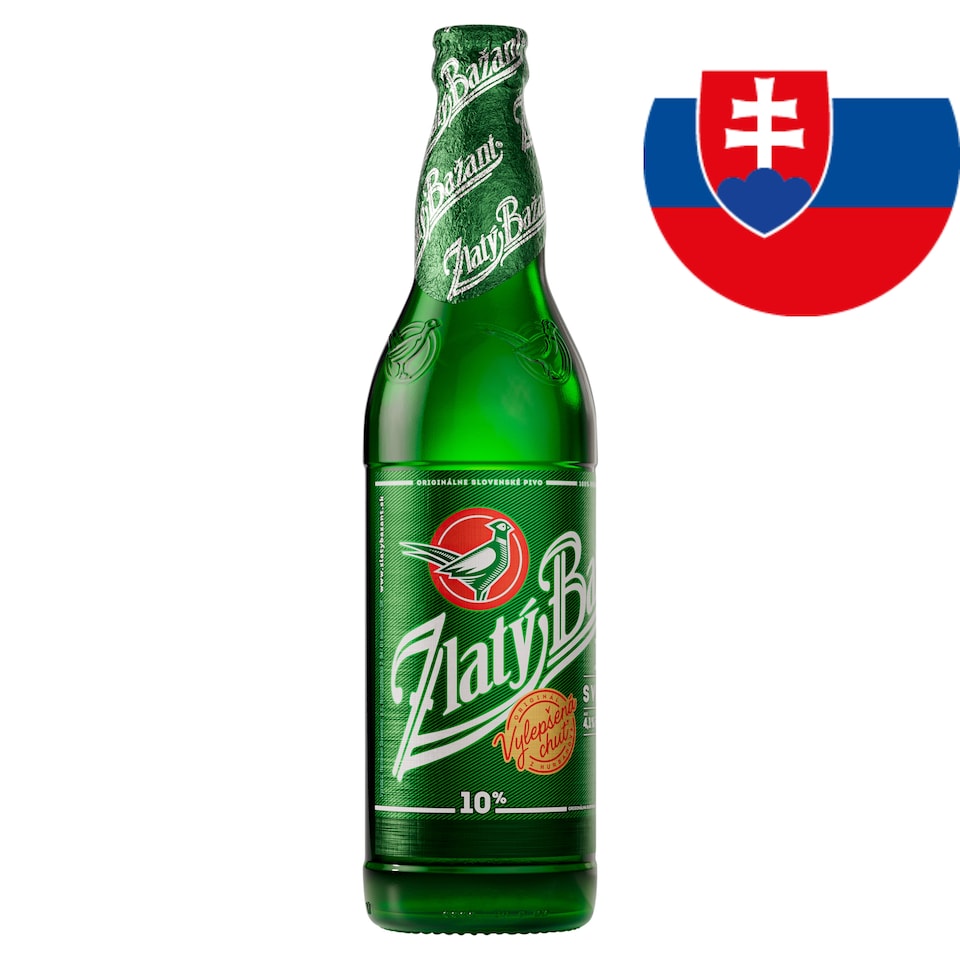 Zlatý Bažant 10% svetlé výčapné pivo 500 ml