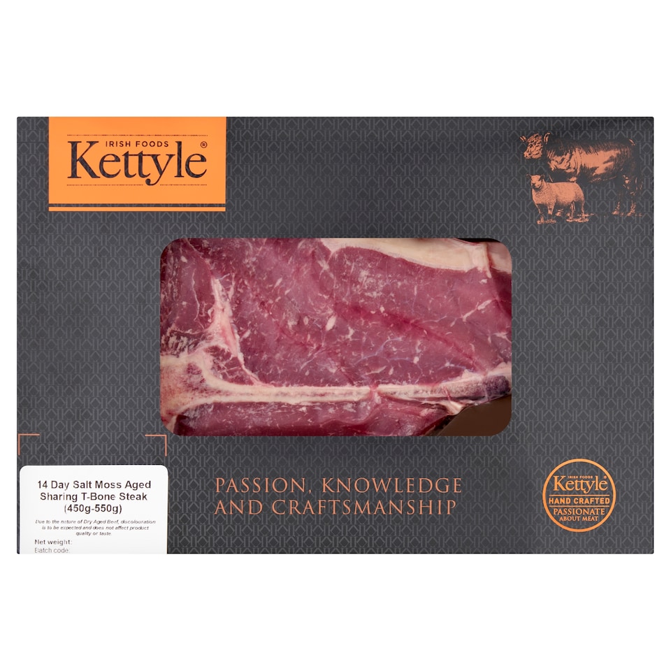 Kettyle Salt Moss Aged T-Bone Steak (450g - 550g)